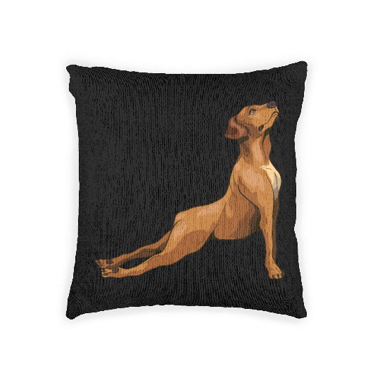Portrait from a Lovely Rhodesian Ridgeback Woven Pillows