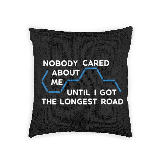 The Longest Road - Funny Settlers Board Game Woven Pillows