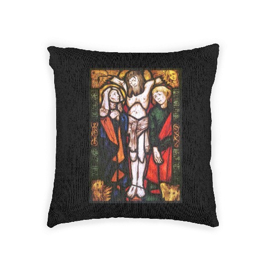 Scenes from the life of the Virgin Mary Woven Pillows