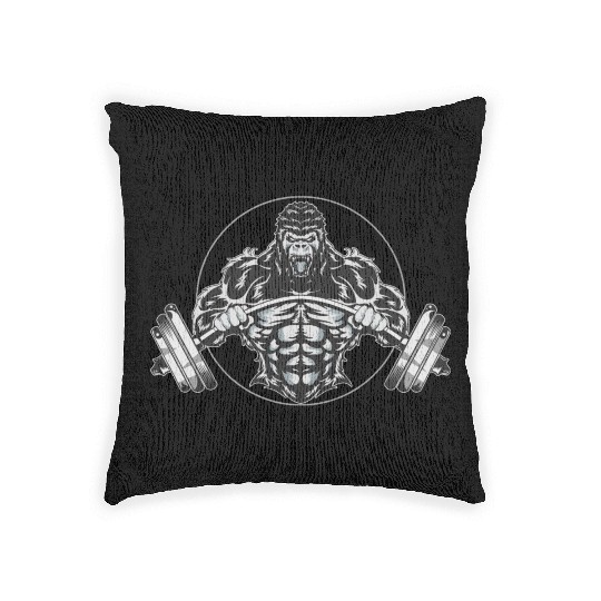 Gorilla Gym Beast / Bodybuilding Woven Pillows
