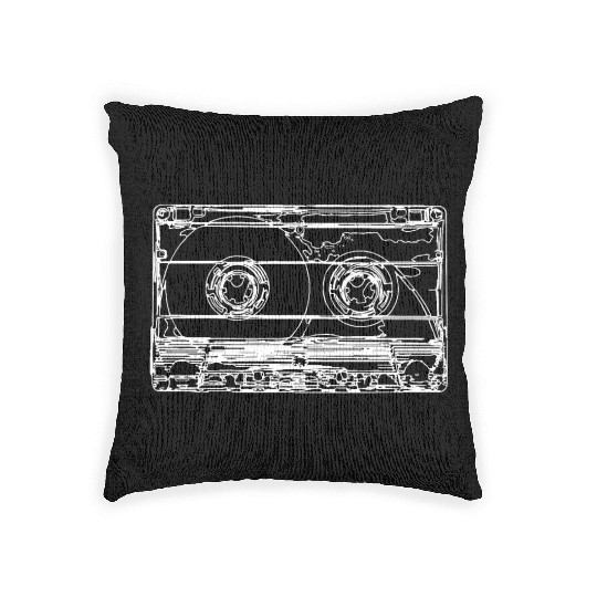 Cassette Tape Woven Pillows