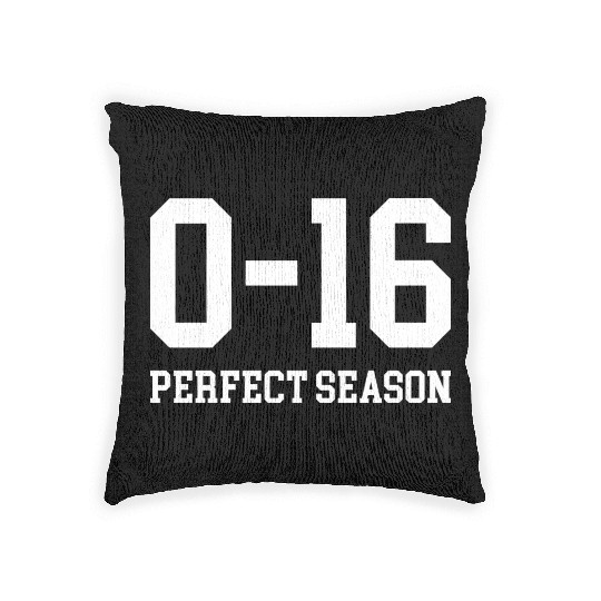 Detroit Lions 0 16 Perfect Season Woven Pillows