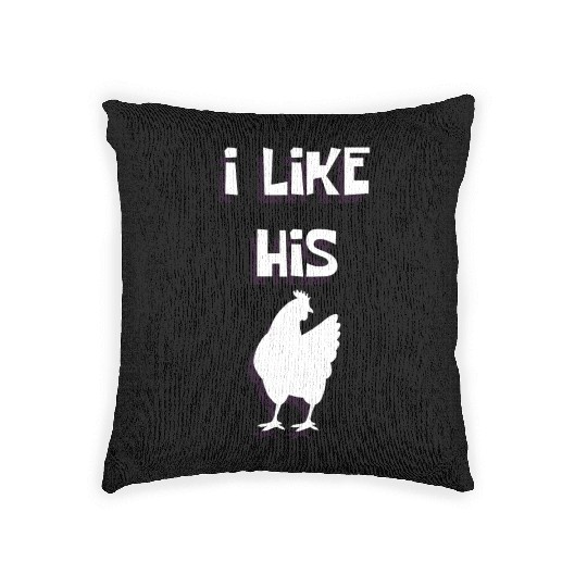 Paarshirt I like His cock Funny love gift Woven Pillows
