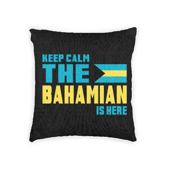 Keep Calm Bahamas Design / Gift Woven Pillows