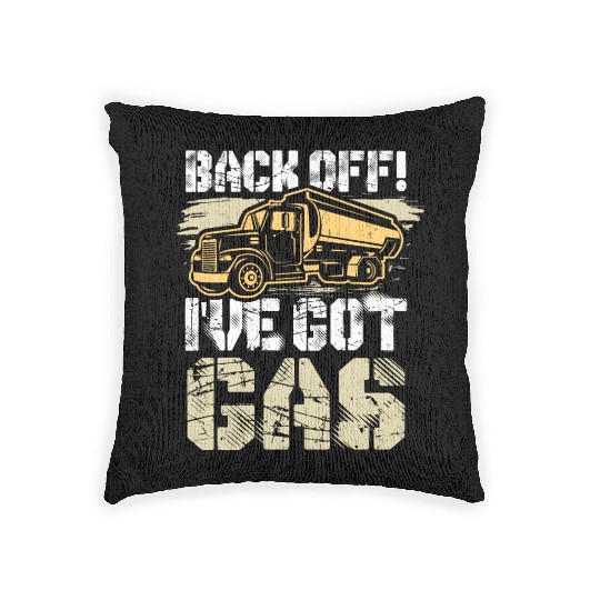 Truck Driver Got Gas Woven Pillows