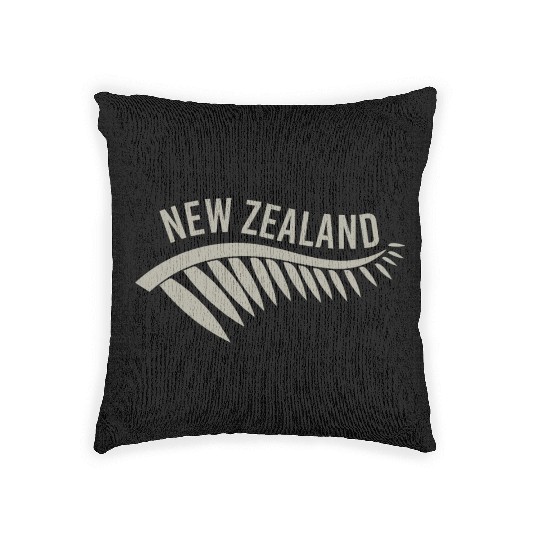 Maori New Zealand Silver Fern T Tattoo Gift Woven Pillows