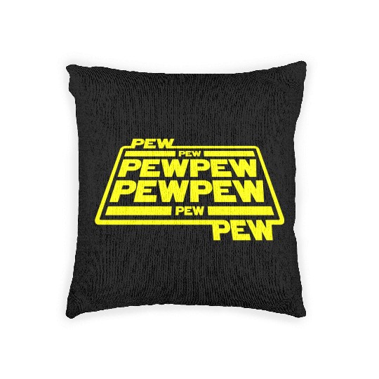 Pew Pew Pew Woven Pillows