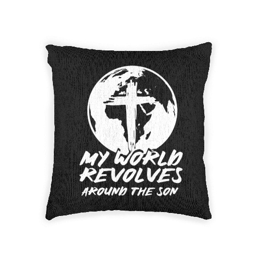 Jesu Christu Catholic Protestant Saying Church Woven Pillows