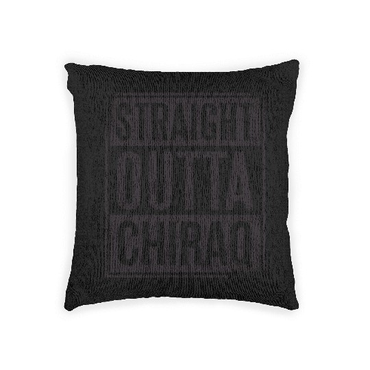 Straight Outta Chiraq cool chicago Woven Pillows and more