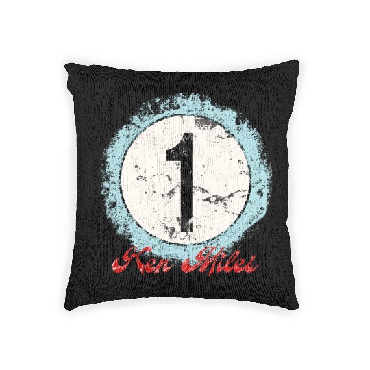 Ken Miles Rugged Number Woven Pillows