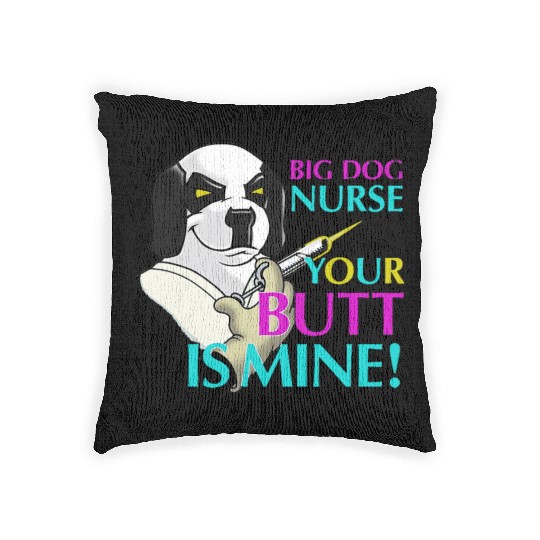 BIG DOG NURSE Woven Pillows