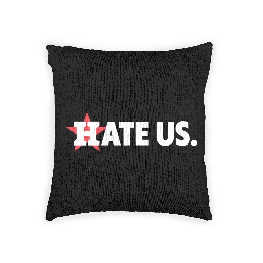 Houston Astros Hate Us Woven Pillows