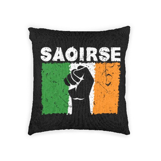Saoirse Irish Republican Conservative Capitalist I Woven Pillows