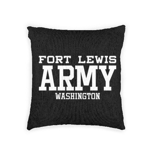 US Army Fort Lewis Washington Military Center Woven Pillows