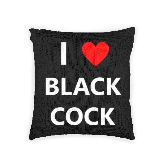 Black Cock Dick Penis sx Bjob Oral Kink BBC Woven Pillows
