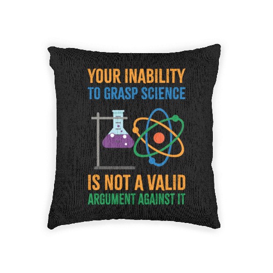 Funny Pro Science Anti Trump Scientific Political Woven Pillows