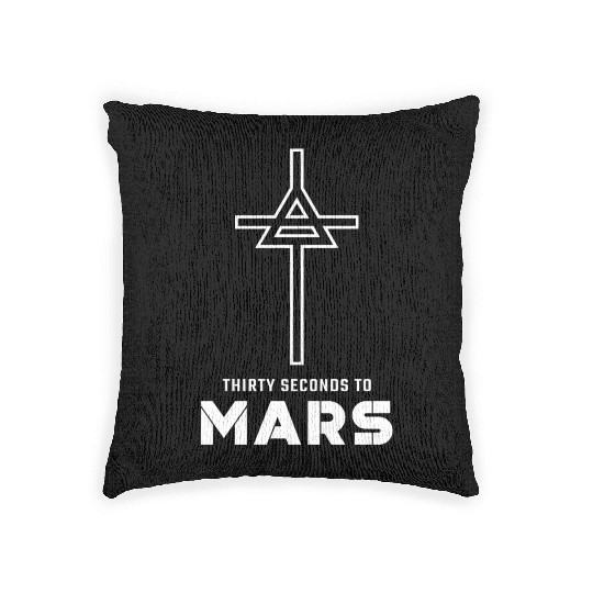 30 Seconds to Mars Cross Logo Woven Pillows