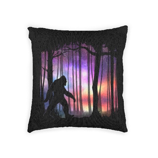 Bigfoot Northern Lights - Space Galaxy Aurora Woven Pillows