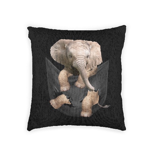 Elephant Pocket Woven Pillows