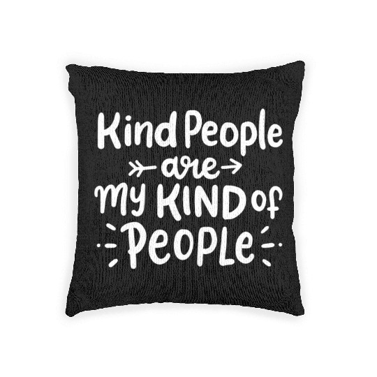 Kindness People Inspirational Woven Pillows