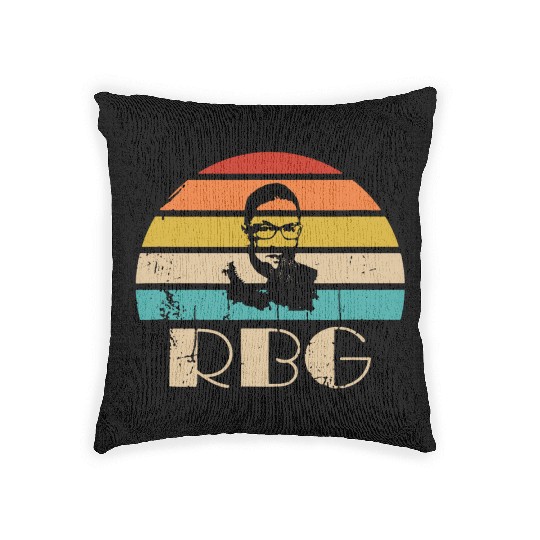 Vintage Notorious RBG Woven Pillows Ruth Bader Ginsburg