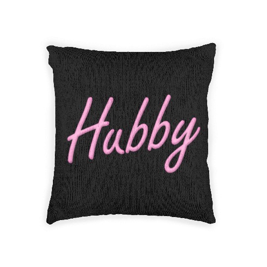 Hubby Neon - Pink Woven Pillows