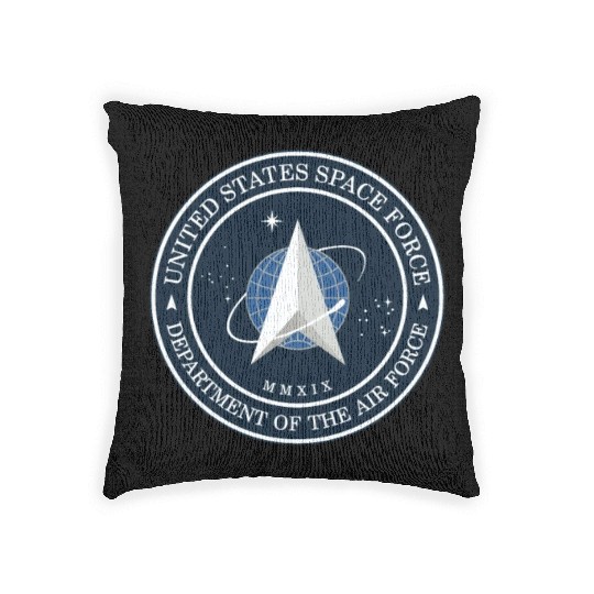 New Space Force Logo 2020 USSF Woven Pillows