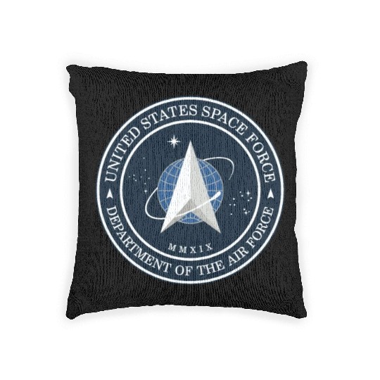 New Space Force Logo 2020 USSF Woven Pillows