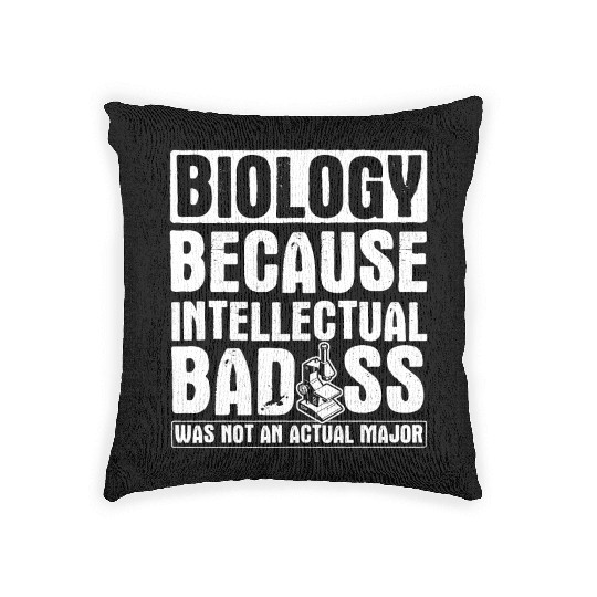 Perfect Biology Design Quote Biology Intellectual Woven Pillows