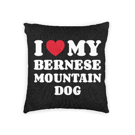 Bernese Mountain Dog Woven Pillows