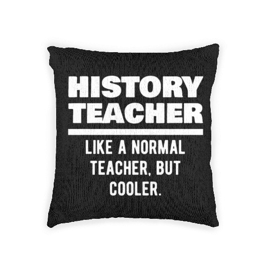 History Teacher Definition Woven Pillows