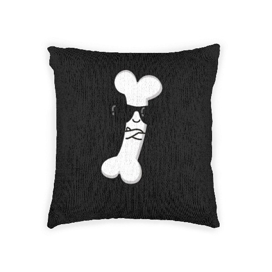 Dad To The Bone Cute Anatomy Pun Woven Pillows