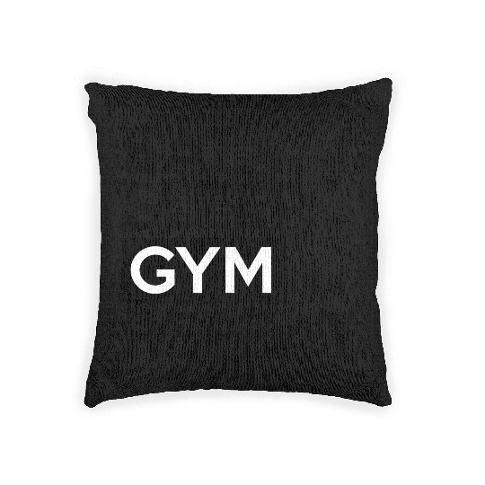 Eat Sleep Gym Repeat, fitness, workout, exercise Woven Pillows
