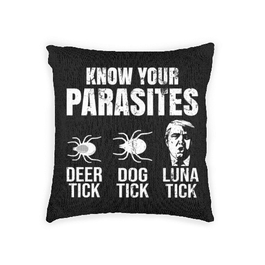 Know Your Lunatic- Funny Anti Trump Woven Pillows