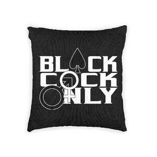 Black Cock Only BBC Cuckold Hotwife Alpha Beta Woven Pillows