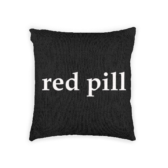 red pill - escape the matrix Woven Pillows