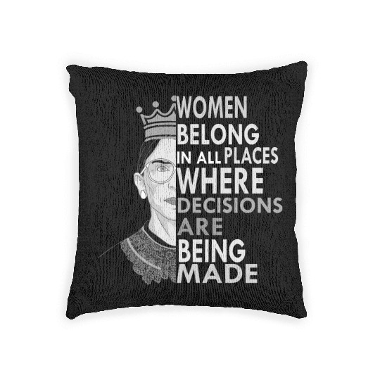 Ruth Bader Ginsburg Woven Pillows