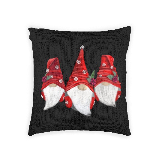 Christmas Gnomes Woven Pillows