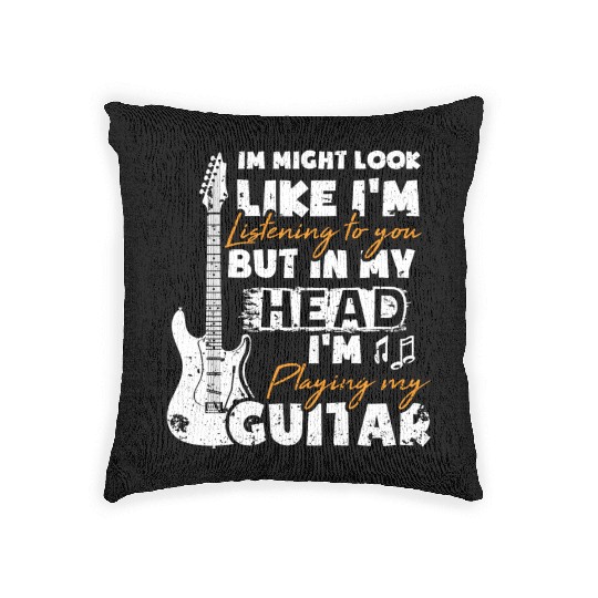 Guitarist Guitarist Gift Guitar Player Woven Pillows