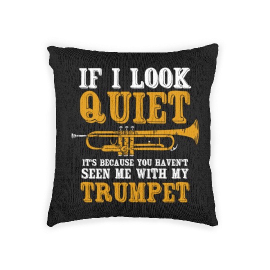 Trumpet Trumpeter Wind instrument Woven Pillows