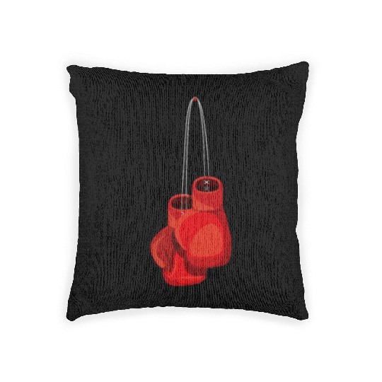 Retro Vintage Boxing Gloves Boxer Boxing Club Usa Woven Pillows
