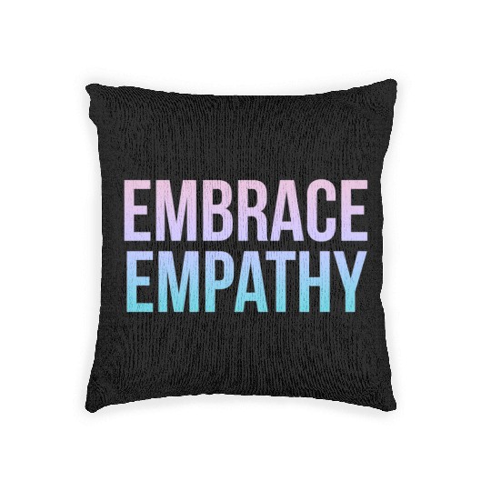 Embrace Empathy Large Colour Woven Pillows
