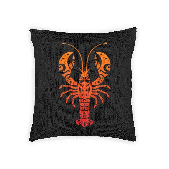 Maori Lobster Polynesian T Tattoo Gift Idea Woven Pillows