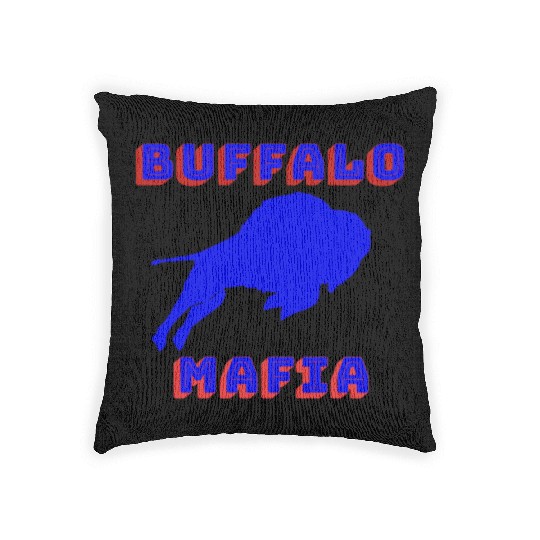 Bills Mafia Woven Pillows Makes A Great Gift For Buffalo Spo