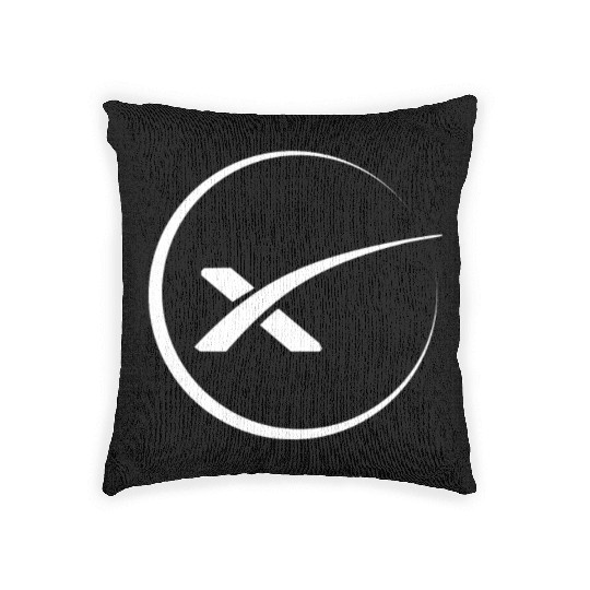 space x spacex elon musk Woven Pillows