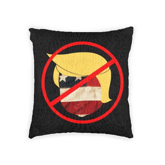 anti trump - dump trump 2020 Woven Pillows