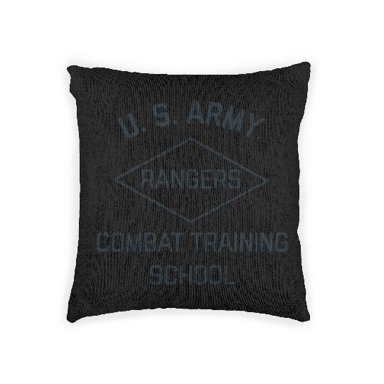 Us Army Ranger Combat Training School Ww2 Vintage Woven Pillows