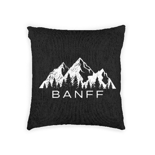 Banff Woven Pillows Cool Banff National Park Canada Souven