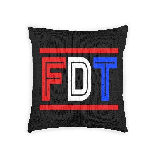 Biden Kamala Funny Anti Trump FDT Donald Trump Woven Pillows