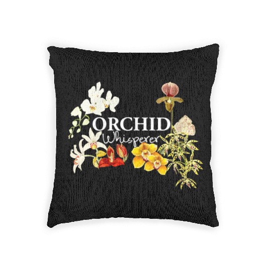 Orchid Whisperer Woven Pillows I Love Orchids Woven Pillows